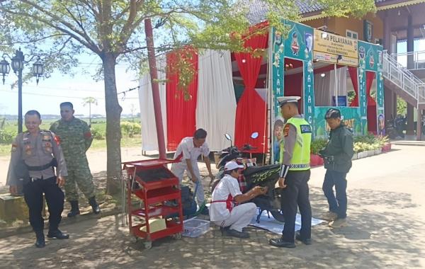 Cek Kesehatan hingga Bengkel Gratis, Pos Terpadu Polres Pringsewu Siaga 24 Jam Layani Pemudik