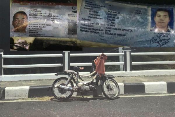 Warga Temukan Motor Misterius di Jembatan Atas Kanor–Rengel, Ada Identitas KTP dan SIM