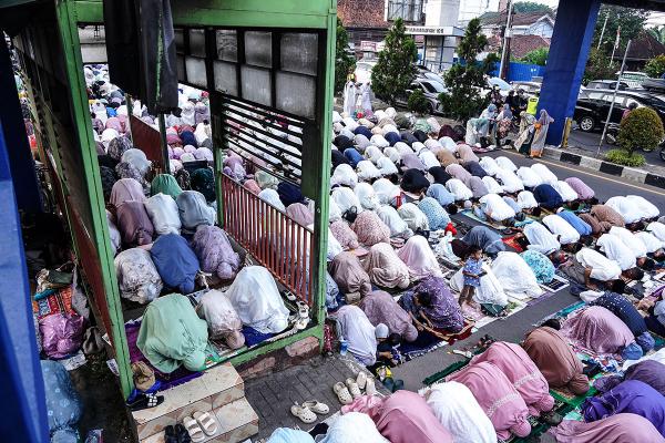 Potret Salat Idul Fitri di Palembang