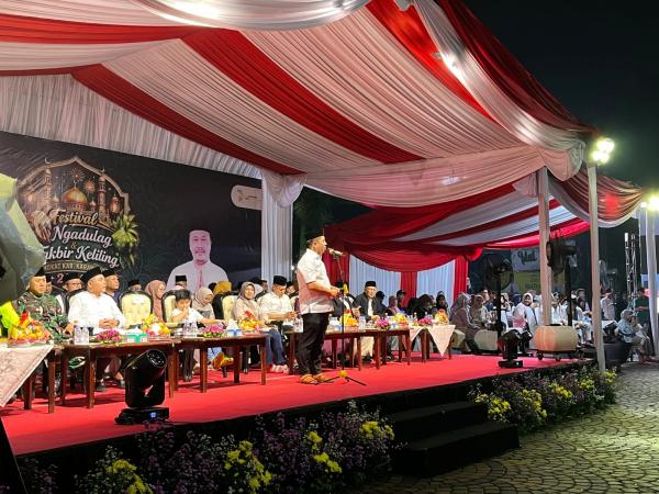 Lestarikan Tradisi, 30 Kecamatan Meriahkan Festival Ngadulag dan Takbir Keliling di Karawang