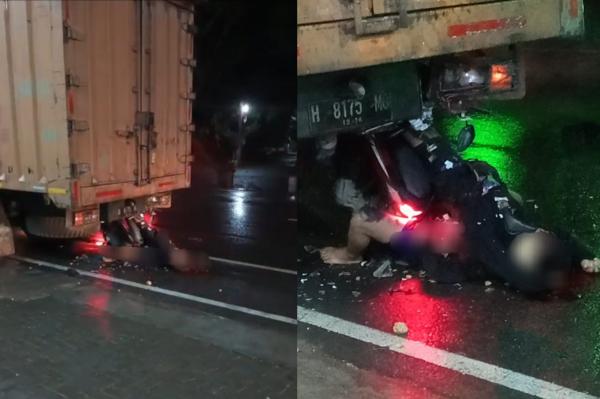 Kecelakaan Maut! Motor Hantam Truk di Jalan Bojonegoro–Padangan, 2 Pemuda Tewas