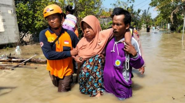 Banjir Landa Demak Akibat Tanggul Sungai Tuntang Jebol, 8 Desa Terendam 2.839 Warga Mengungsi