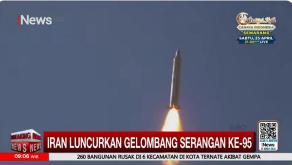 Gelombang Serangan ke-95, Rudal Canggih Iran Guncang Israel dengan Ledakan Besar