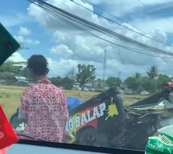 Detik-Detik Tragis di Krandegan, Motor Ringsek dan 2 Orang Tewas