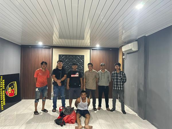 Satu Tahanan Polres Bangka yang Kabur Berhasil Diringkus Macan Putih Bangka Barat
