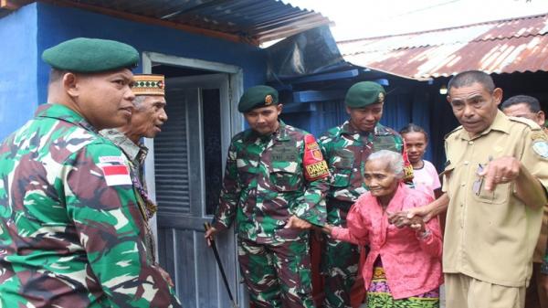 Senyum Maria Sena di Tapal Batas, Saat Satgas Pamtas Yonarhanud 2 Kostrad Hadirkan Sanitasi Sehat