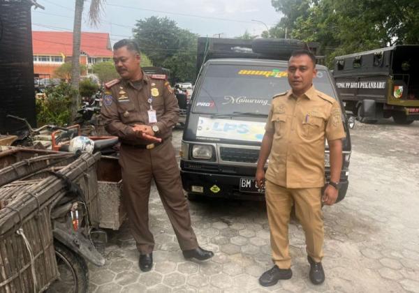 Pekanbaru Darurat Sampah Kiriman, Delapan Angkutan Ilegal Asal Luar Kota Dikandangkan