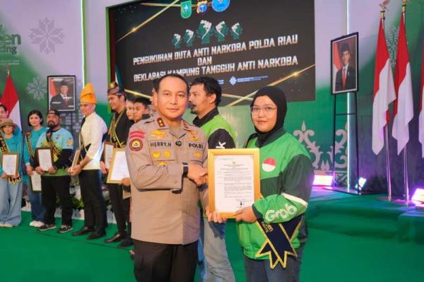 Insiden di Panipahan, Polda Riau Kukuhkan 23 Duta Anti Narkoba