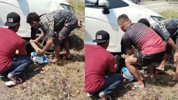 Brak! Kecelakaan Motor hingga Masuk Kolong Mobil di Jalan Balen–Sugihwaras, Begini Kronologinya
