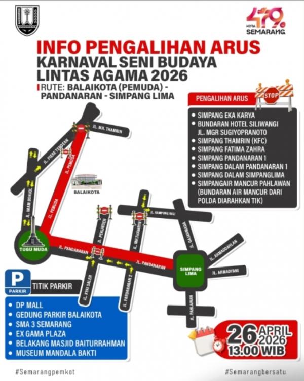 Pawai Ogoh-Ogoh Minggu Besok, Simak Rekayasa Lalu Lintas dan Kantong Parkir