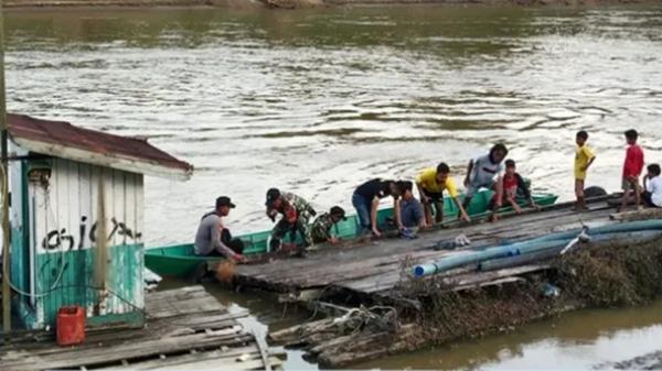 Perahu Pengangkut Sawit Tenggelam di Sungai Belayan, Satu Orang Hilang