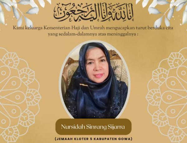 Breaking News: Jemaah Haji Asal Gowa Meninggal Dunia di Madinah, Ini Identitas Lengkapnya