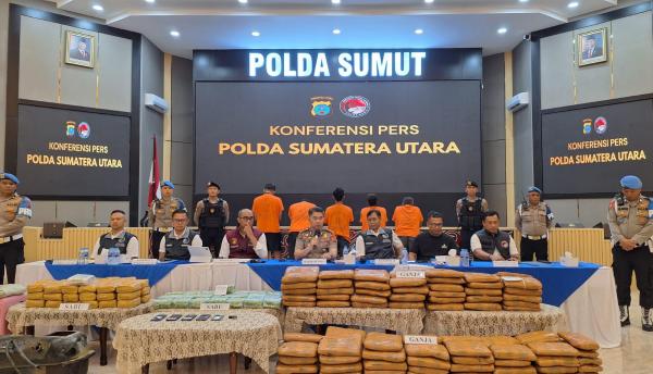Polda Sumut Gagalkan Peredaran 72 Kg Sabu dan 151 Kg Ganja, 813 Ribu Jiwa Terselamatkan