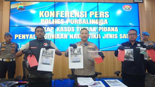 Jaringan Sabu Sistem Tempel Terbongkar di Purbalingga, Sita 130,92 Gram Sabu