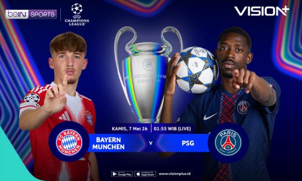 Link Streaming Bayern Munich vs Paris Saint-Germain, Penentu Lawan Arsenal di Final Liga Champions
