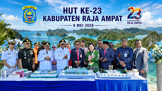 23 Tahun Kabupaten Raja Ampat, Bupati Tegaskan Daerah Kepulauan Bisa Jadi Episentrum Kemajuan