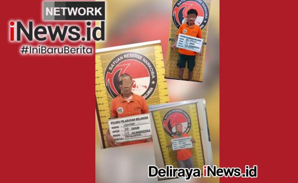 Sekali Bergerak, Sat Narkoba Belawan Gerebek Dua Sarang Sabu, 3 Pelaku Ditangkap
