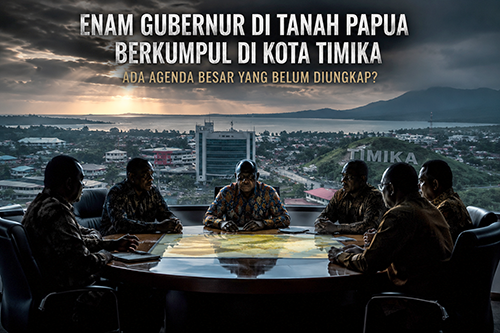 Enam Gubernur di Tanah Papua dan Tiga Kementerian Mendadak Kumpul di Timika, Ada Apa?