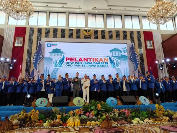 Pelantikan DPW PAN Jawa Barat Berlangsung Meriah, Jadi Momentum Konsolidasi Besar Partai