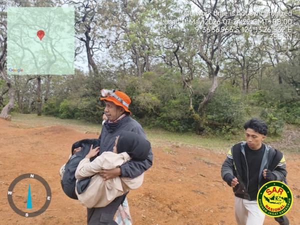 Lemas Saat Ditemukan, Pendaki Perempuan yang Hilang di Gunung Mutis Terpaksa Digendong
