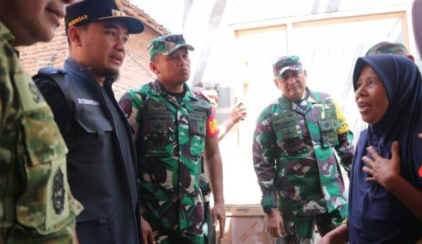 Dandim 0623/Cilegon Bersama Brigjen Donni Lakukan Pengawasan dan Evaluasi Kegiatan TMMD Ke-128