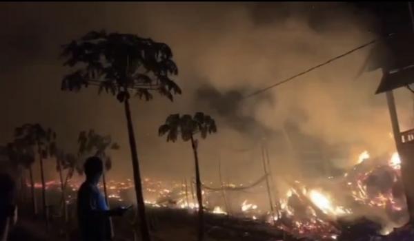 Puluhan Ribu Ayam Hangus, Kandang Ludes Terbakar di Mangunjaya Pangandaran