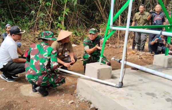 TNI Bangun Instalasi Air Bersih di Dusun Pelemgadung, Ancaman Kekeringan Tak Lagi Menghantui