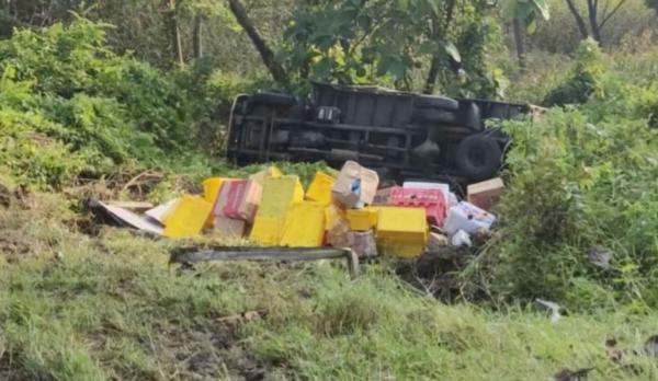 Hilang Kendali, Truk Oleng dan Terjun ke Jurang di Hutan Temayang Bojonegoro