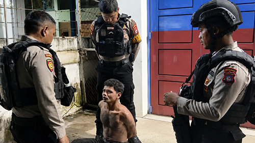 Patroli Dini Hari Personel Perintis Presisi Polda PBD Amankan Pelaku Jambret di Sorong