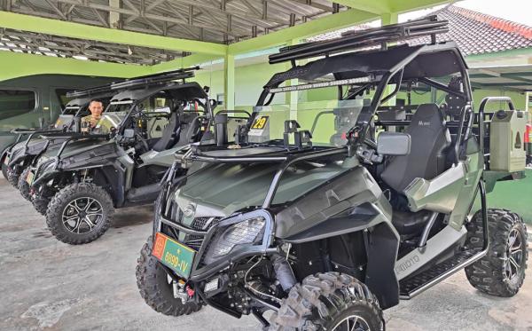 Kendaraan UTV Disiapkan untuk Kasdam Diponegoro Tinjau Lokasi Sasaran TMMD di Desa Puro