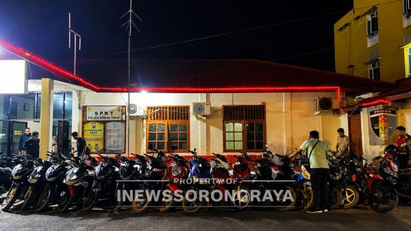 Warga Kehilangan Motor Diminta Cek 26 Kendaraan Hasil Operasi KRYD di Polsek Sorong Timur