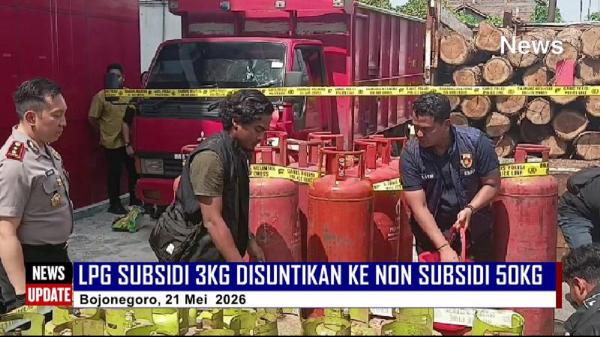 Polisi Bongkar Praktik Suntik LPG Subsidi ke Tabung Non Subsidi 50 Kilogram di Bojonegoro