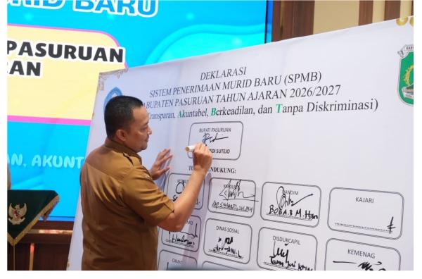 SPMB 2026 di Kabupaten Pasuruan Dibuka Juni, Pendaftaran SMP Negeri Full Online