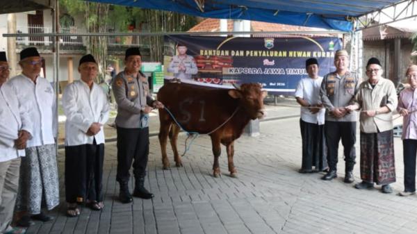 Dua Pondok Pesantren di Jombang Terima Hewan Kurban Kapolda Jatim Pada IdulAdha 2026