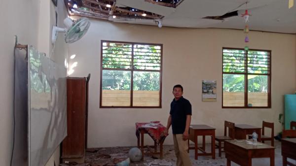 Tak Kunjung Diperbaiki, Dua Ruang Kelas SDN 1 Babadan Tulungagung Rusak Parah