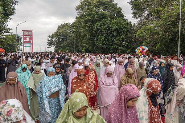 Potret Salat Idul Adha di Palembang 