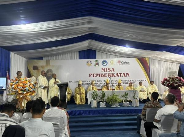 Perangi TPPO, Gereja Katolik Resmikan Sentrum Caritas di Batam untuk Lindungi Pekerja Migran