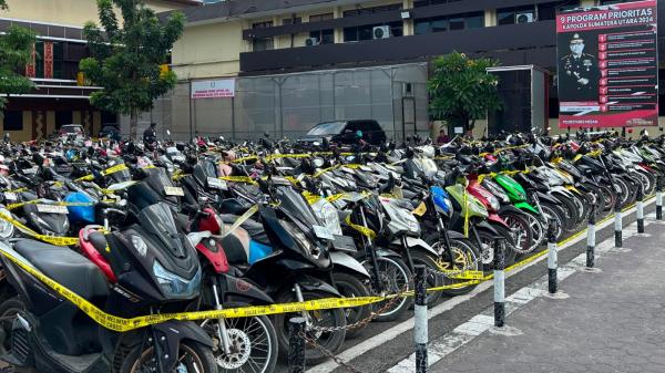 Sindikat Penadah Tembung Digulung, 135 Motor Bodong Disita