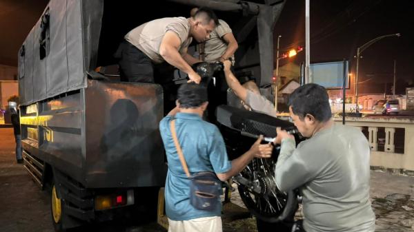 Patroli Rutin, Polisi Kembali Amankan Puluhan Motor Berknalpot Brong Diduga Hendak Balap Liar