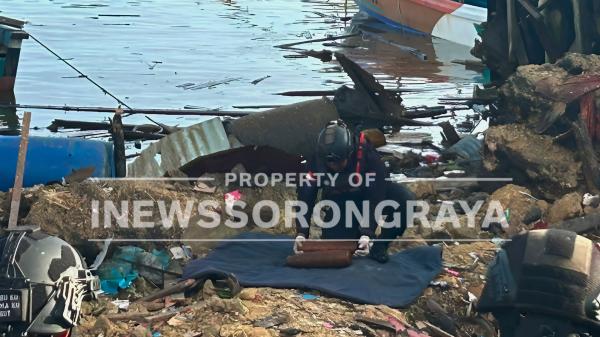 Gegana Brimob Dikerahkan Sisir Lokasi Kejadian Usai Bom Diduga Sisa PD II Meledak di Biak