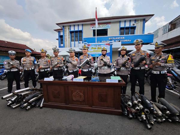 Pelanggar Knalpot Brong di Banyumas Didominasi Usia Pelajar, Ratusan Ditindak