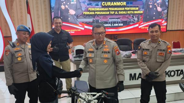 Satreskrim Polres Madiun Kota Bekuk 4 Residivis Pelaku Curanmor