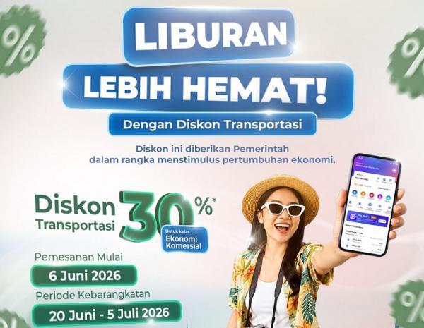 Begini Cara Dapat Diskon Transportrasi 30 Persen Naik KA Ekonomi Komersial Berlaku 20 Juni 2026