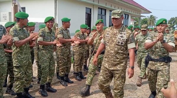 Wakil Panglima TNI Soroti Kesiapan Yonif 842 Badak Sakti, Benteng Baru Pertahanan Selatan Banten