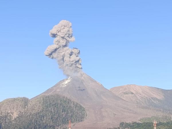 Terus Erupsi Gunung Lewotobi Laki-laki Kembali Muntahkan Abu Vulkanik Setinggi 2.5 Km Pagi ini