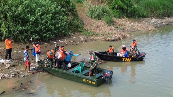 Tingkatkan Kesiapsiagaan, Kodim Banyumas Gelar Latihan Aplikasi Sistem Blok Penanggulangan Banjir