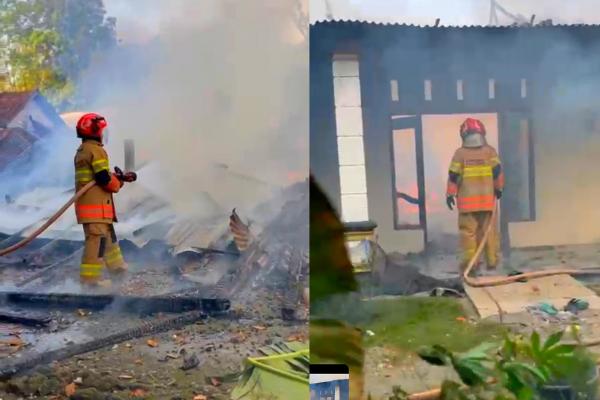 Kebakaran Melalap Rumah Petani di Sumberrejo Bojonegoro, Kerugian Capai Rp250 Juta
