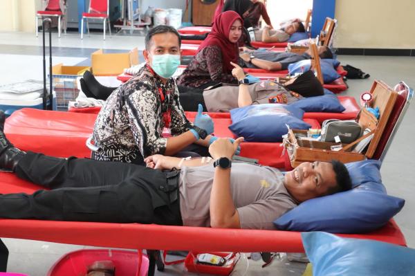 149 Kantong Darah Terkumpul, Polres Sragen Wujudkan Bhayangkara Peduli Sesama