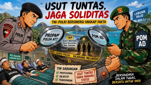 Empat Anggota Brimob Ditikam di Labuan Bajo, Kapolda NTT dan Pangdam IX/Udayana Bentuk Tim Gabungan