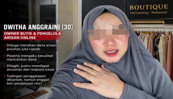 Owner Butik di Hertasning Makassar Diduga Gelapkan Uang Arisan, Korban Diancam Saat Menagih